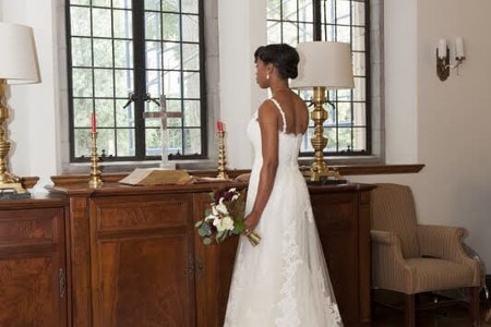 Bride Looking Out the Window