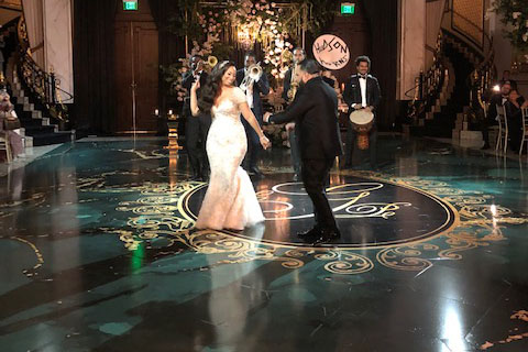 Groom and Bride Dancing