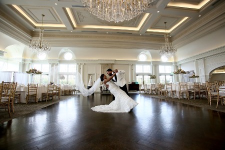 Bride and Groom Dancing