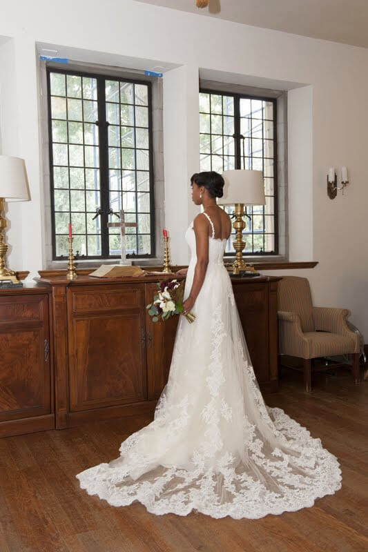 Bride Looking Out the Window