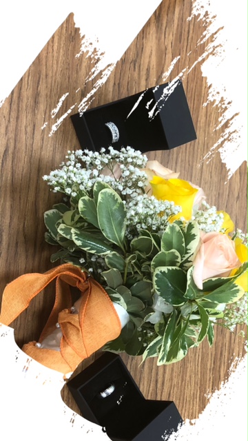 Micki and Homer Wedding Flowers and Rings